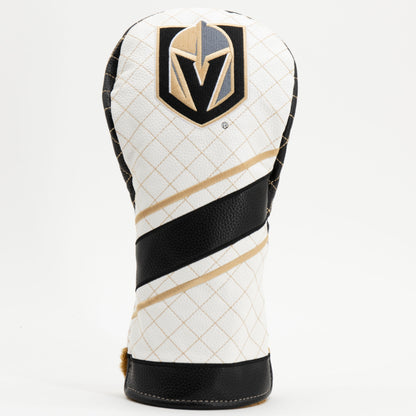 Vegas Golden Knights Striped Driver quilted headcover, front view