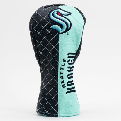 Seattle Kraken Split Fairway quilted headcover, front view