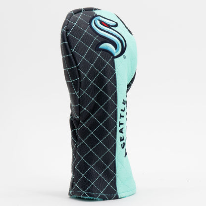 Seattle Kraken split fairway quilted golf headcover alternate view