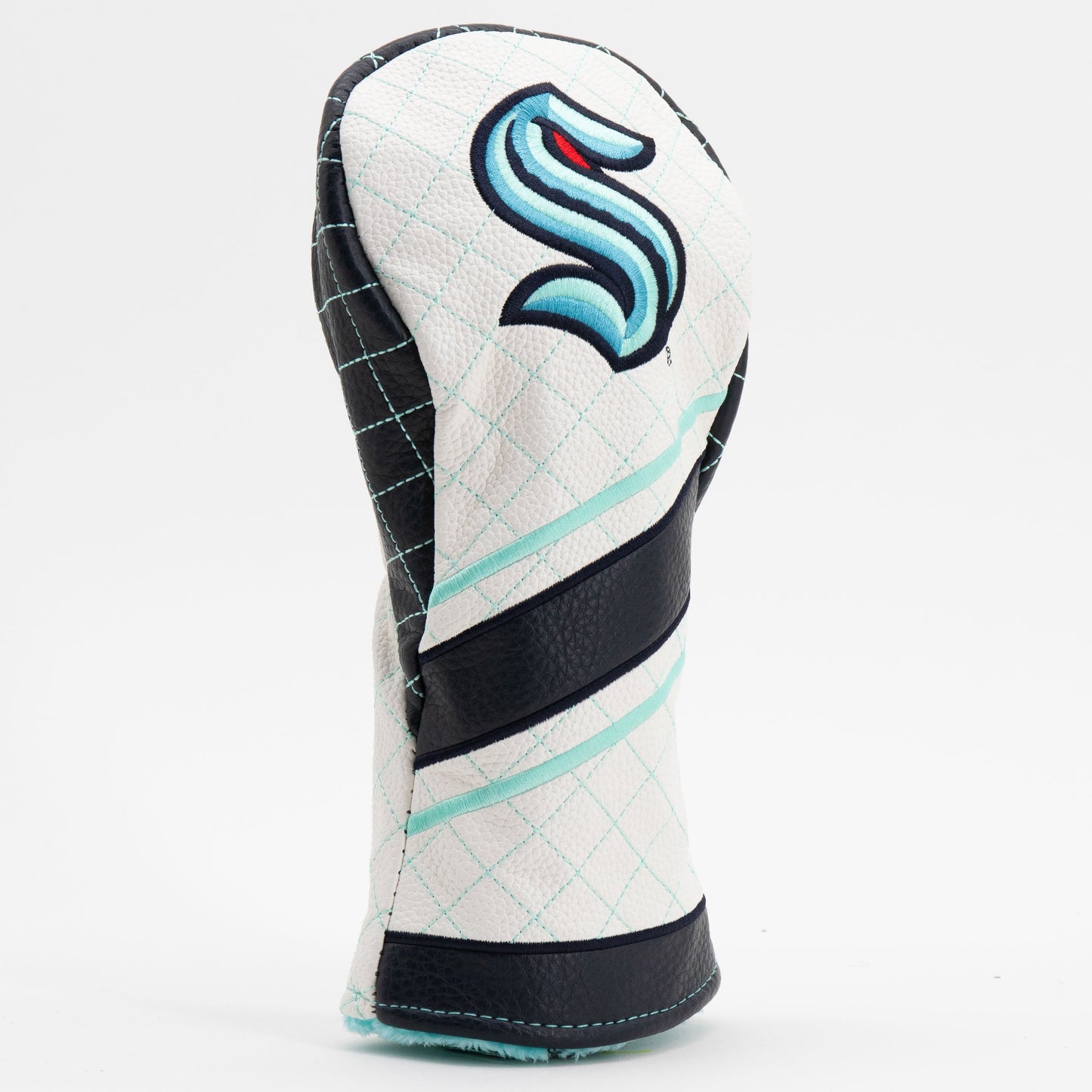 Seattle Kraken stripe fairway quilted golf headcover alternate view