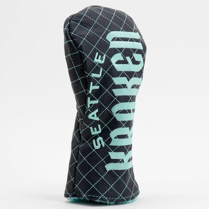 Seattle Kraken solid fairway quilted golf headcover alternate view