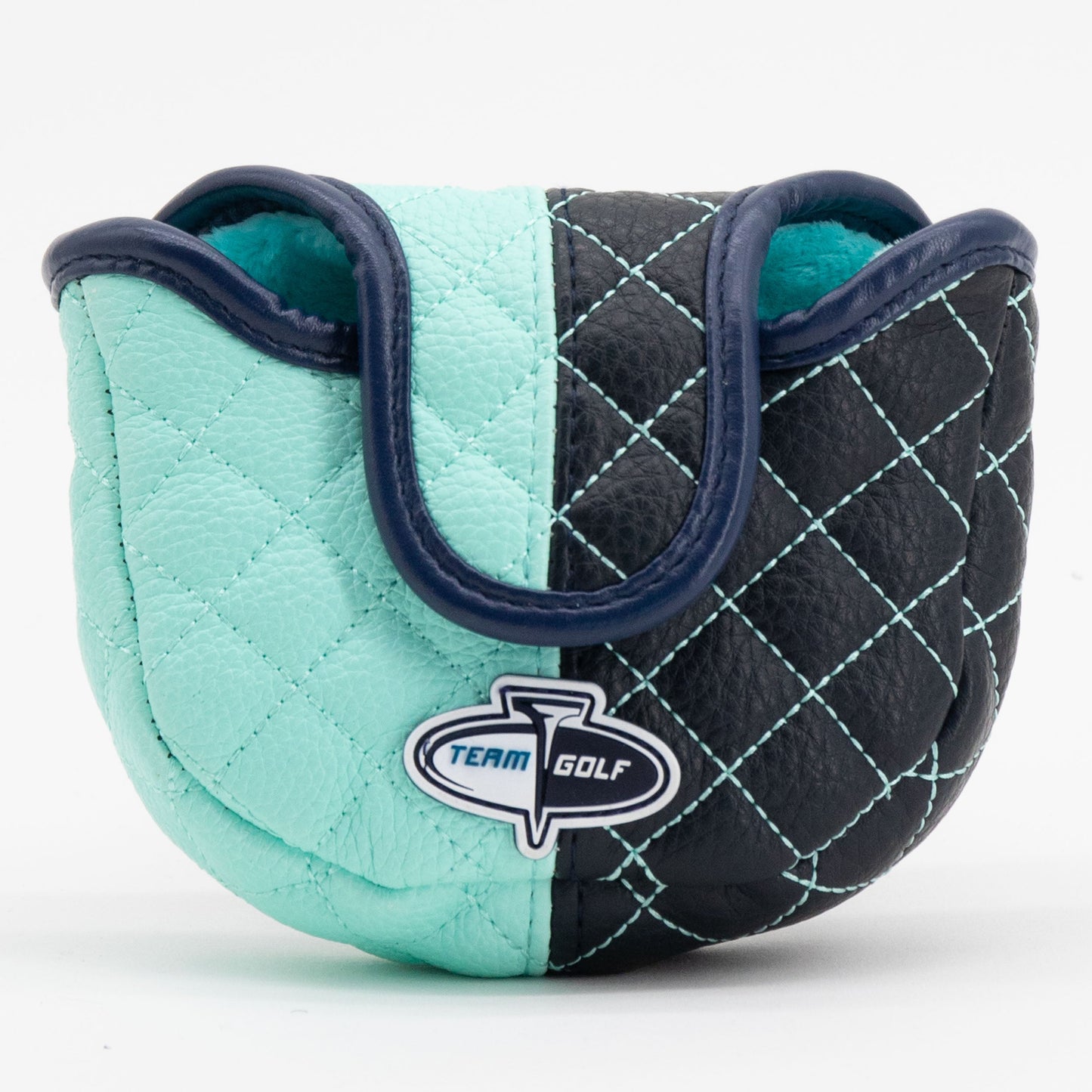 Seattle Kraken split mallet putter quilted golf headcover alternate view