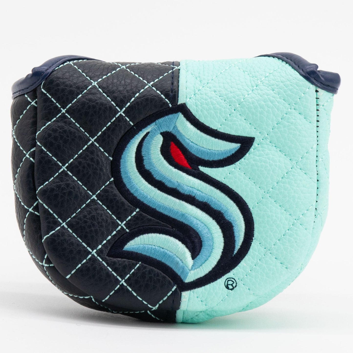 Seattle Kraken split mallet putter quilted golf headcover