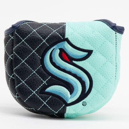 Seattle Kraken split mallet putter quilted golf headcover