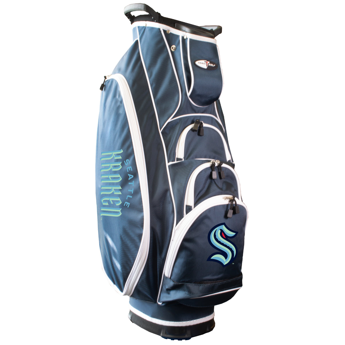 Seattle Kraken Albatross golf cart bag in Navy