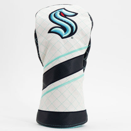 Seattle Kraken stripe driver quilted golf headcover