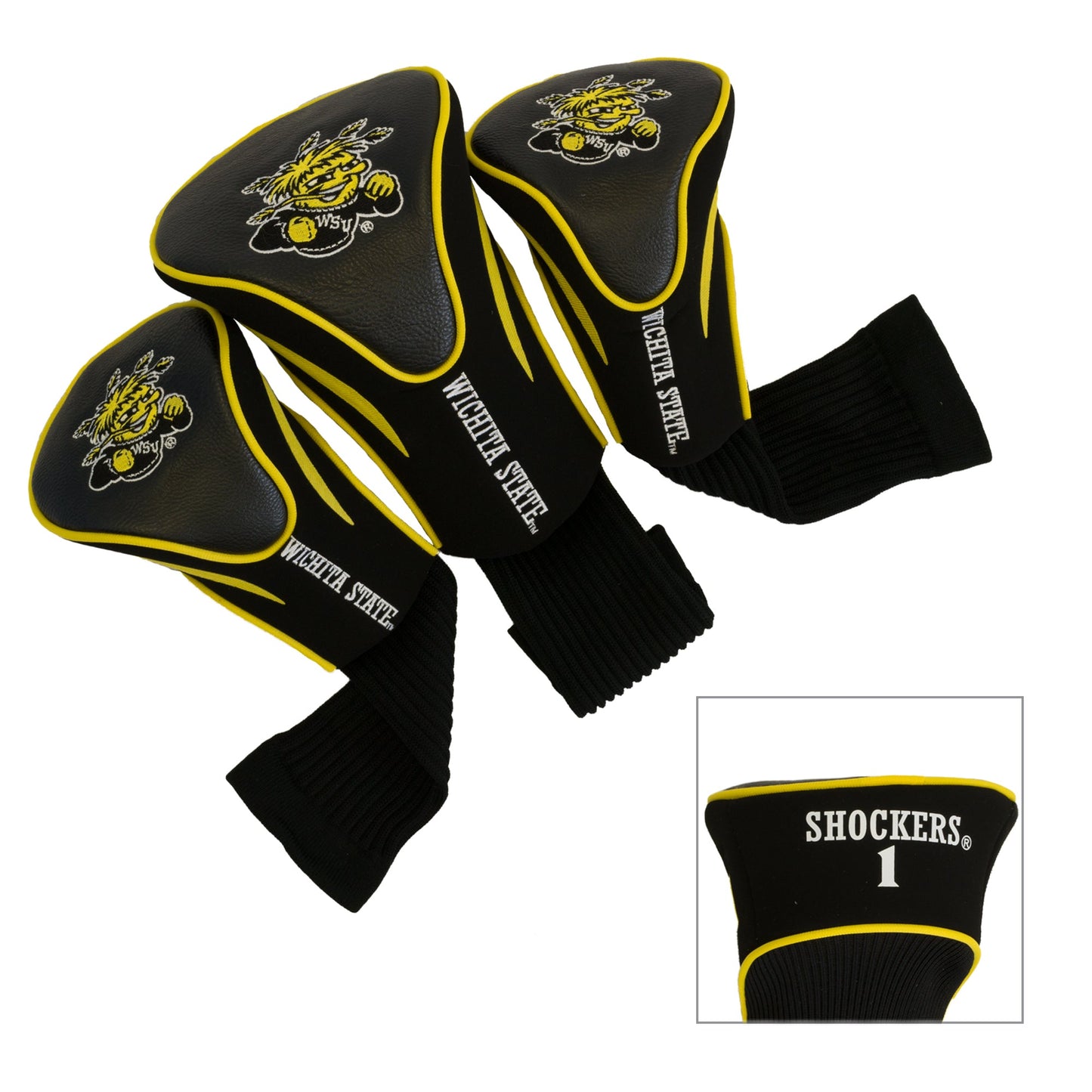 Wichita State Shockers 3 Pack Contour Sock Headcovers - Club Rehab