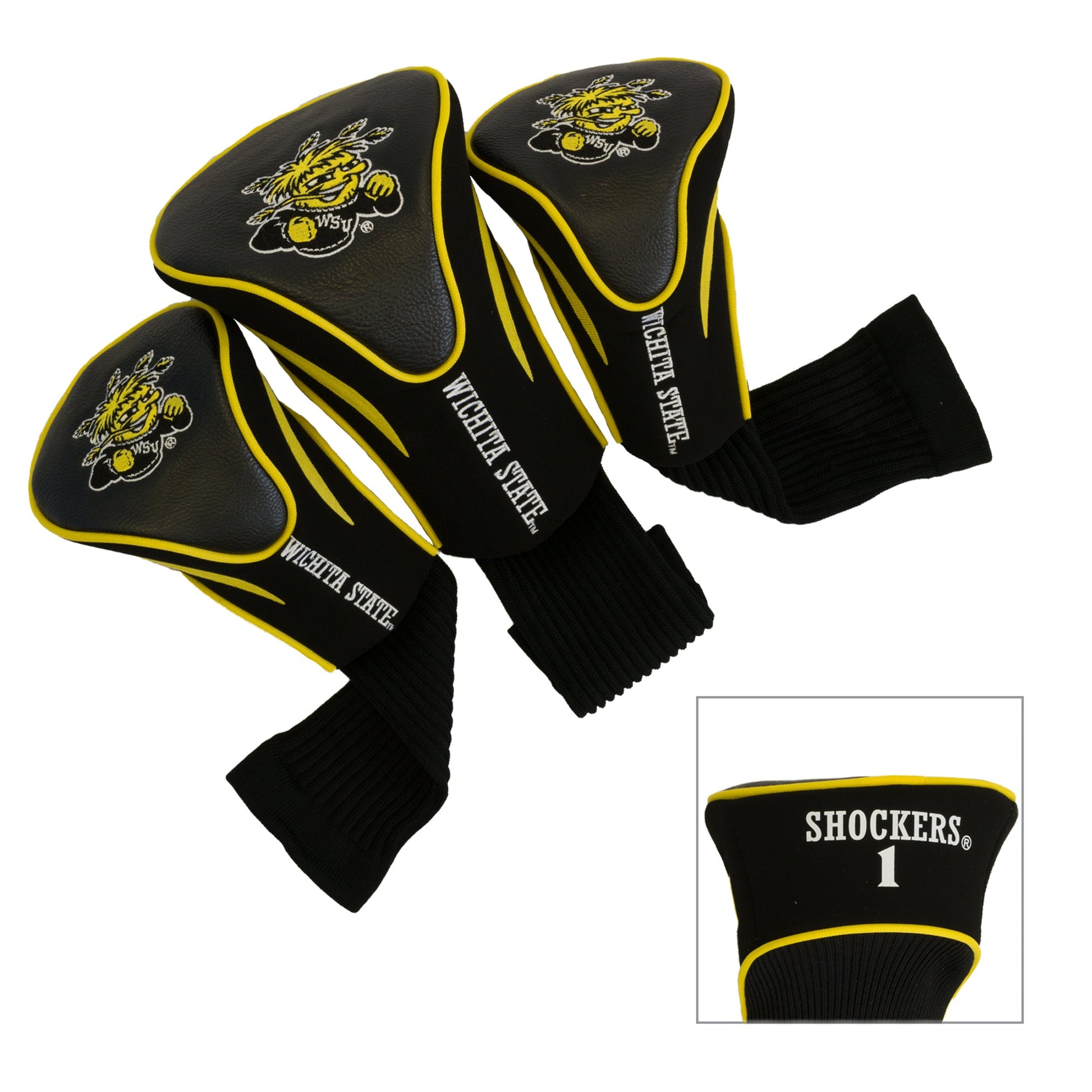 Wichita State Shockers 3 Pack Contour Sock Headcovers - Club Rehab