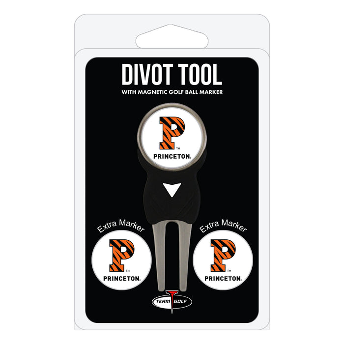 Princeton Tigers divot repair tool and three ball markers