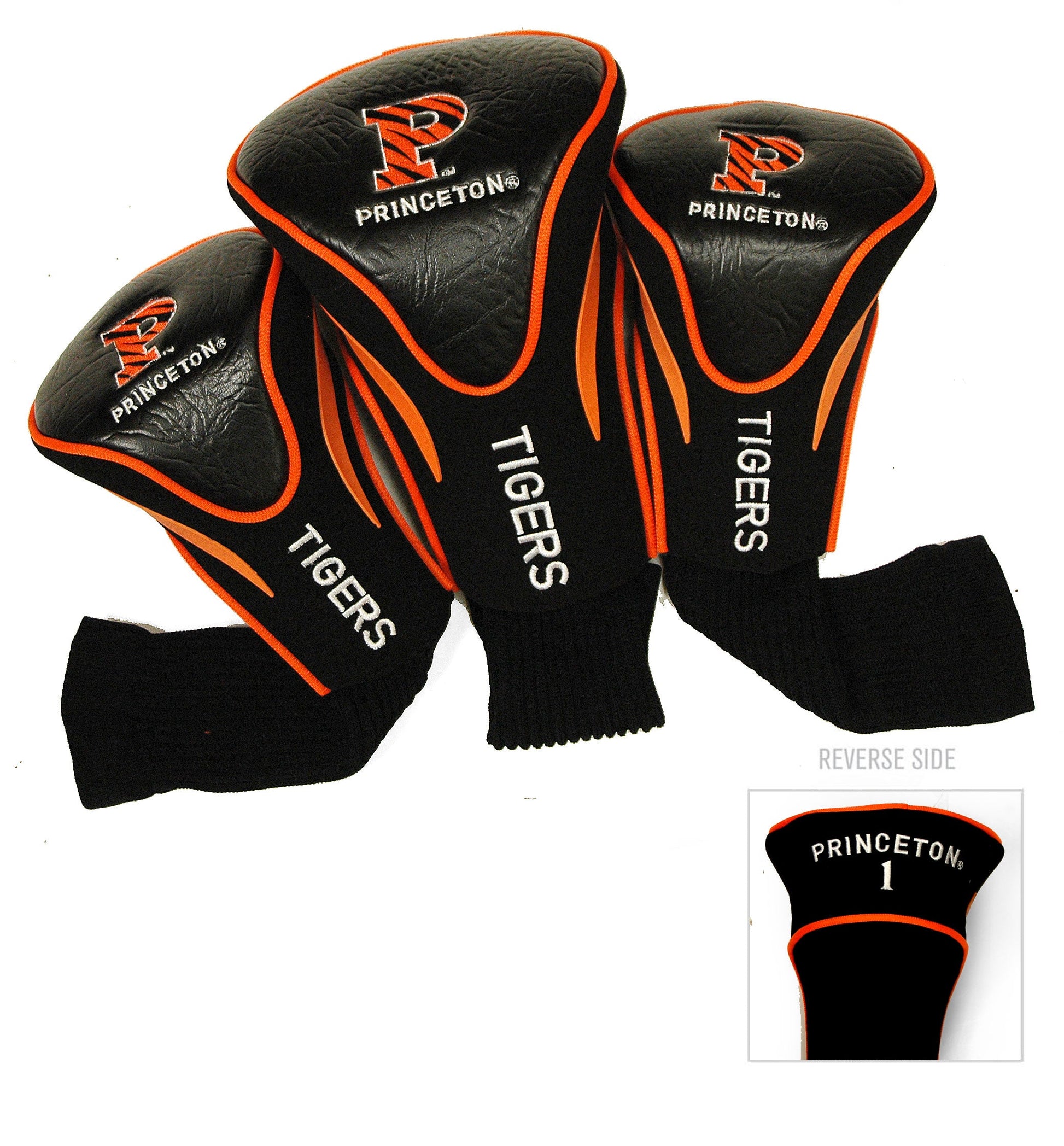 Princeton Tigers 3 Pack Contour Sock Headcovers - Club Rehab