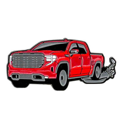 Truck Running Over Clubs Ball Marker