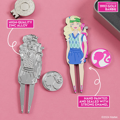 LTD EDITION: 1992 Golfing Barbie Divot Tool with Ball Marker
