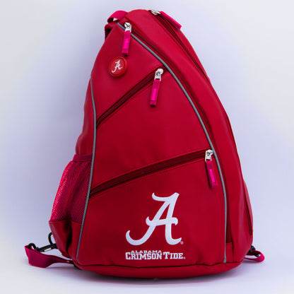 Alabama Crimson Tide PU leather backpack by Team Golf, view 1