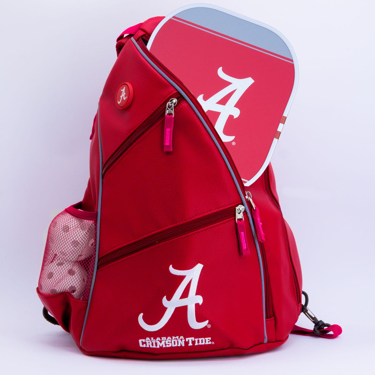 Alabama Crimson Tide PU leather backpack by Team Golf, view 4
