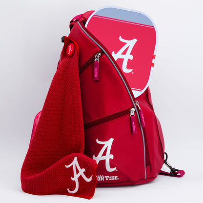 Alabama Crimson Tide PU leather backpack by Team Golf, view 5