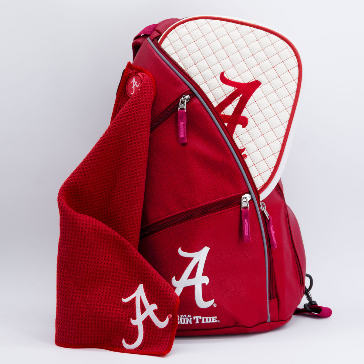 Alabama Crimson Tide PU leather backpack by Team Golf, view 7