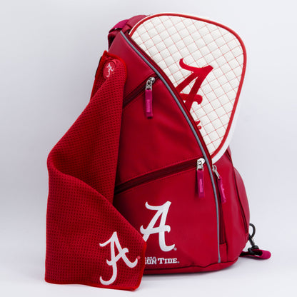 Alabama Crimson Tide PU leather backpack by Team Golf, view 7