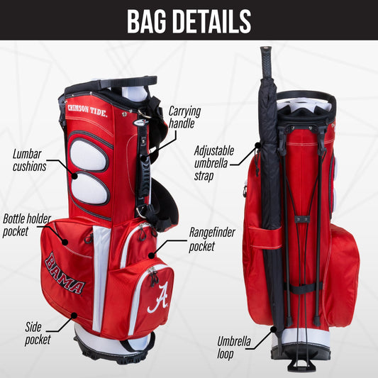 Alabama Crimson Tide Fairway Stand Bag - Image 2 - Club Rehab