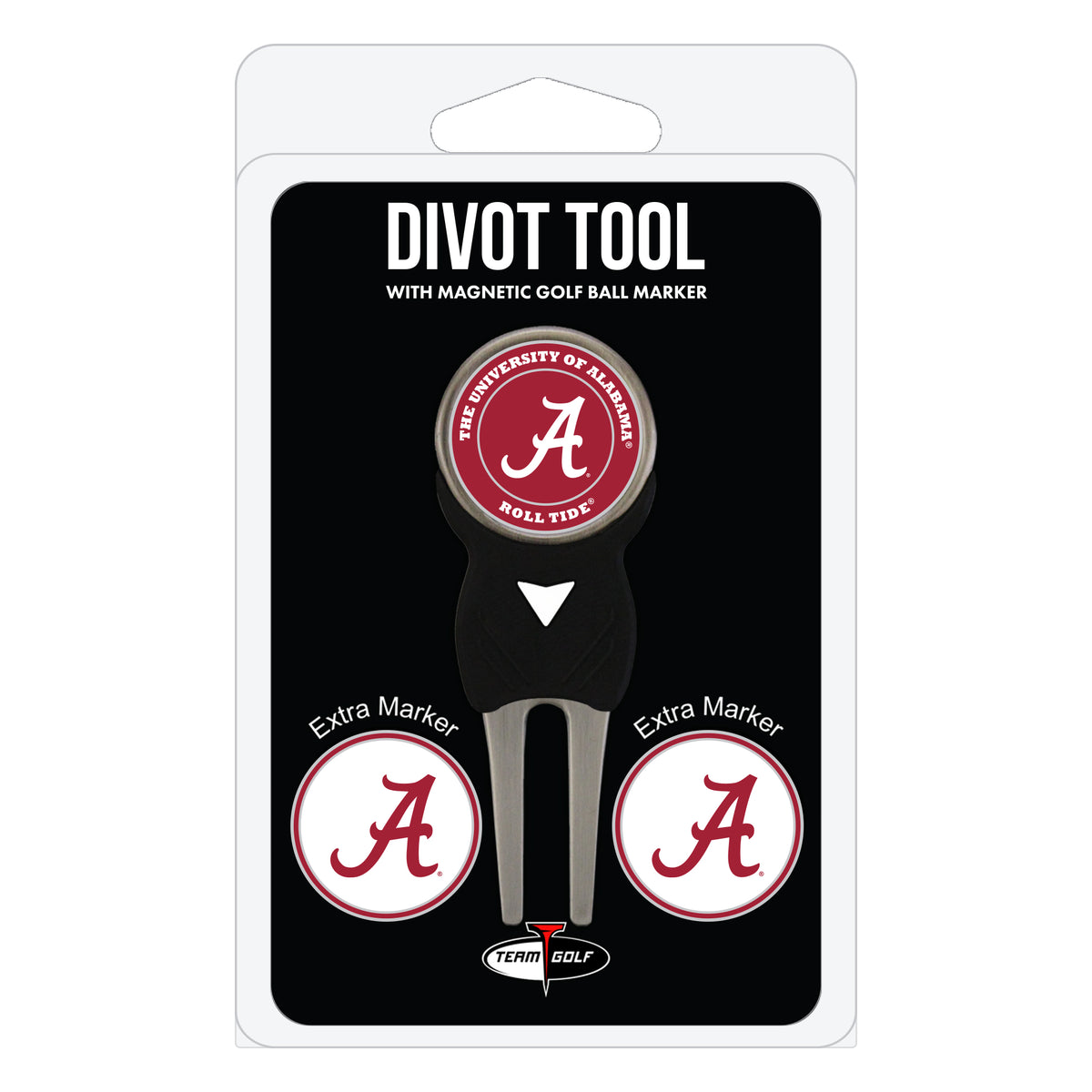 Alabama Crimson Tide divot repair tool and three ball markers