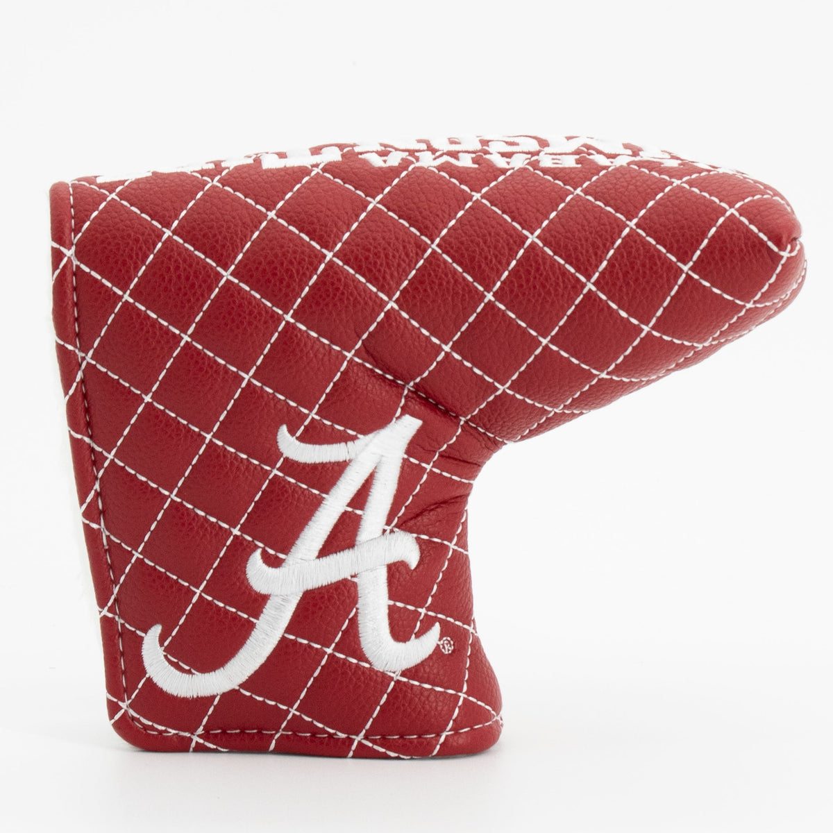 Alabama Crimson Tide Solid Quilted Blade Putter Cover, front view