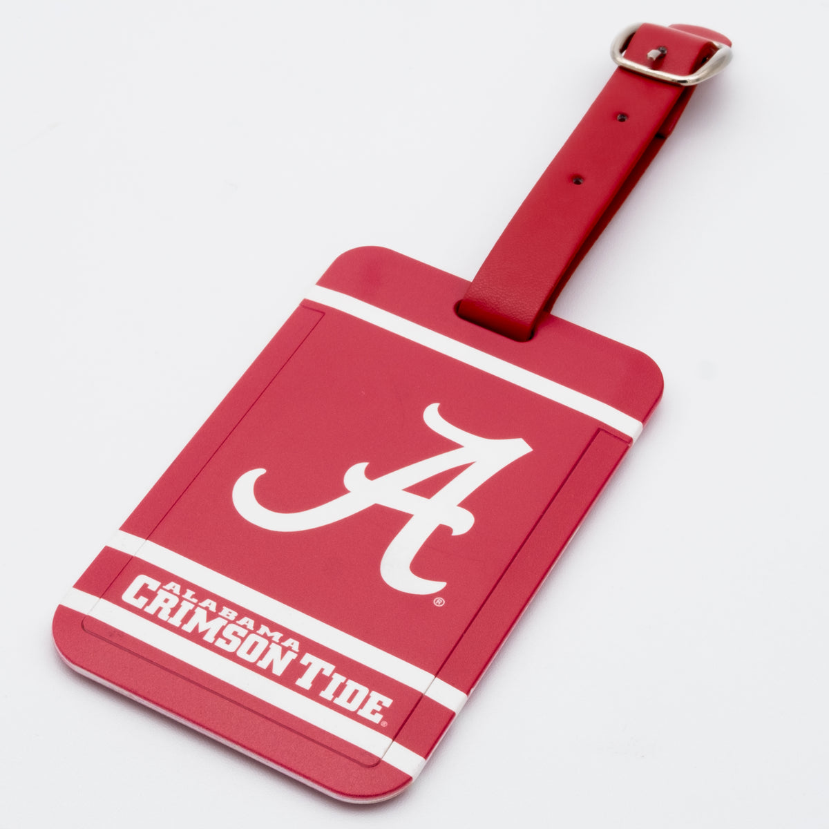 Alabama Crimson Tide plastic golf bag tag by Team Golf, product photo 1