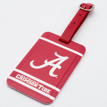 Alabama Crimson Tide plastic golf bag tag by Team Golf, product photo 1