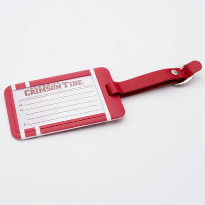 Alabama Crimson Tide plastic golf bag tag by Team Golf, product photo 2