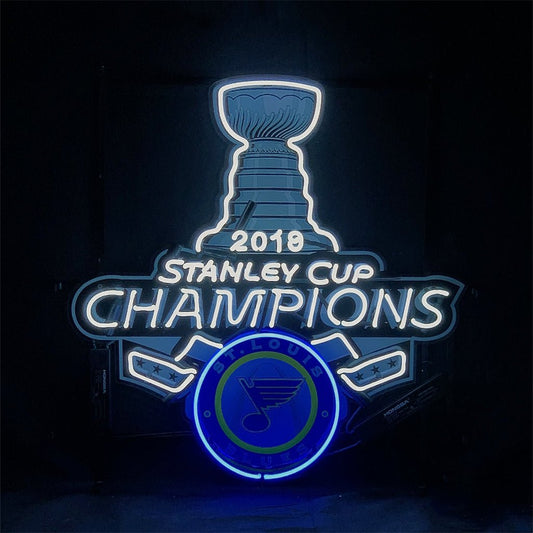 2019 Stanley Cup Champions St. Louis Blues Neon Signs - Club Rehab