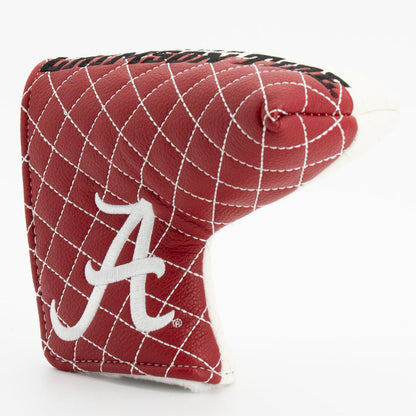 Alabama Crimson Tide Split Quilted Blade Putter Cover, angled view