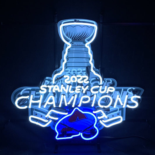 2022 Stanley Cup Champions Colorado Avalanche Neon Signs Light - Club Rehab