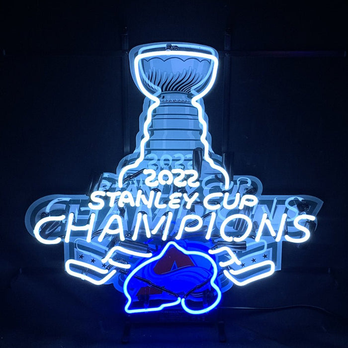 2022 Stanley Cup Champions Colorado Avalanche Neon Signs Light - Club Rehab