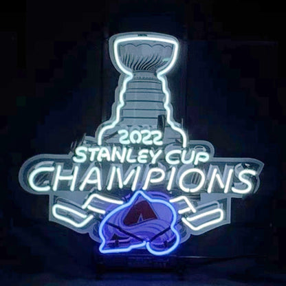 2022 Stanley Cup Champions Colorado Avalanche Neon Signs Light - Club Rehab