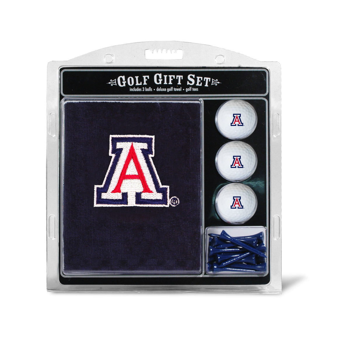 Arizona Wildcats Embroidered Towel Golf Gift Set