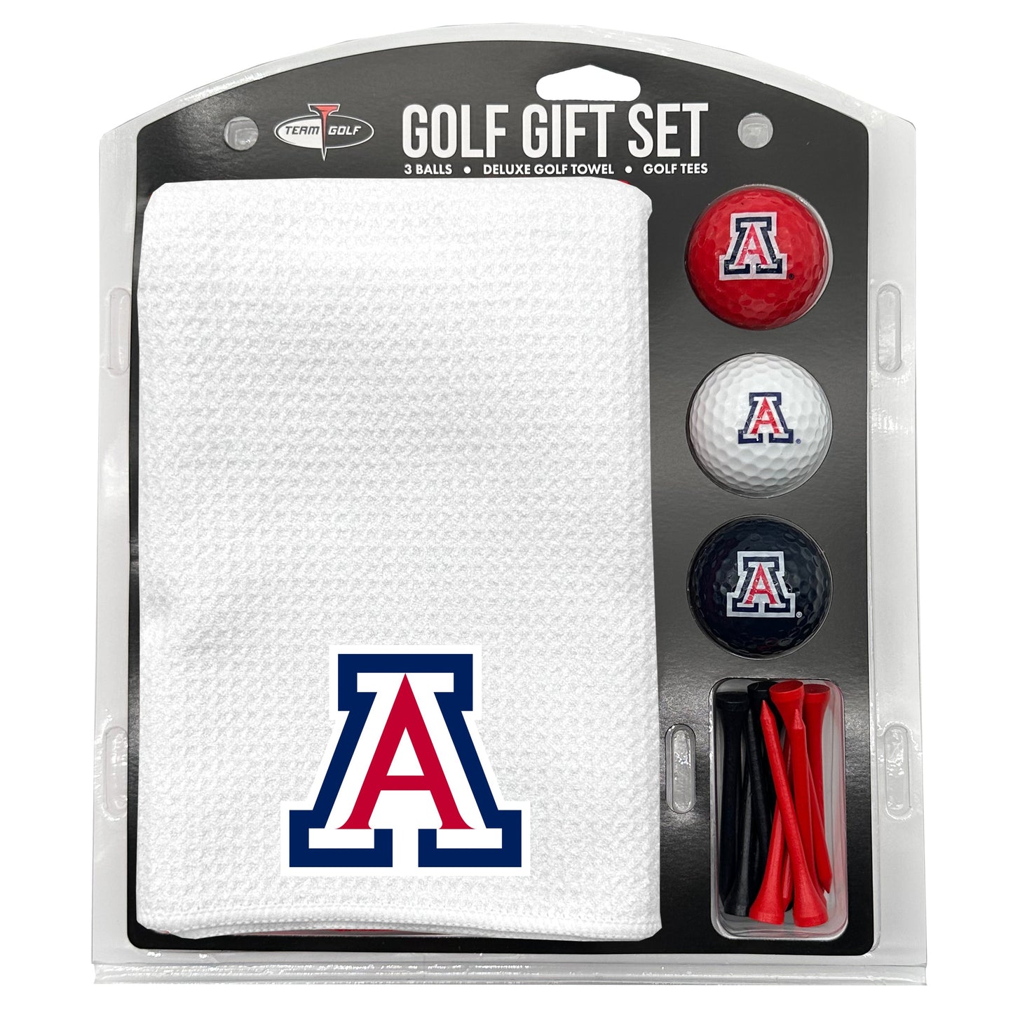 Arizona Wildcats White Microfiber Towel Golf Gift Set - Club Rehab
