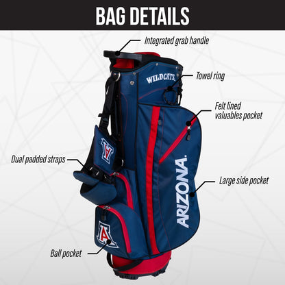 Arizona Wildcats Fairway Stand Bag - Image 3 - Club Rehab
