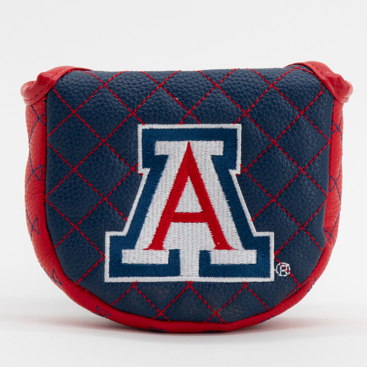 Arizona Wildcats Solid Quilted Mallet Putter Cover, front view
