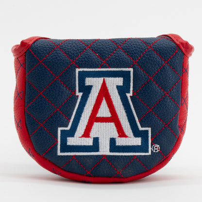 Arizona Wildcats Solid Quilted Mallet Putter Cover, front view