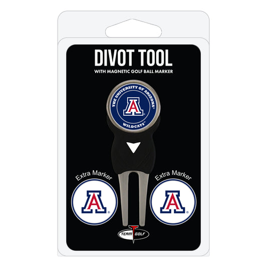 Arizona Wildcats divot repair tool and three ball markers