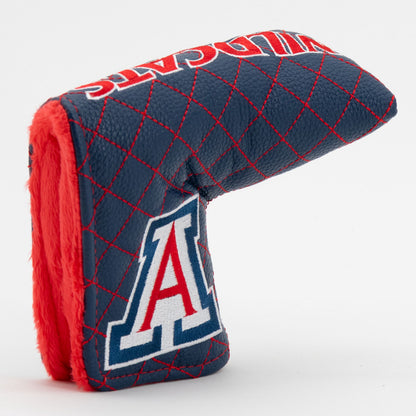Arizona Wildcats Solid Quilted Blade Putter Cover, opening detail