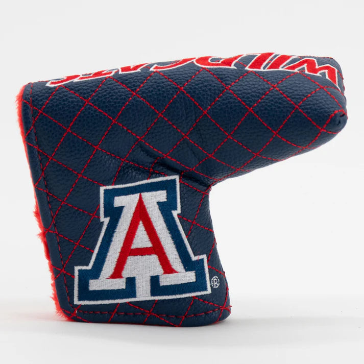 Golf club head cover with Arizona logo on a white background