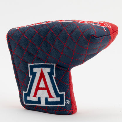 Arizona Wildcats Split Quilted Blade Putter Cover, angled view