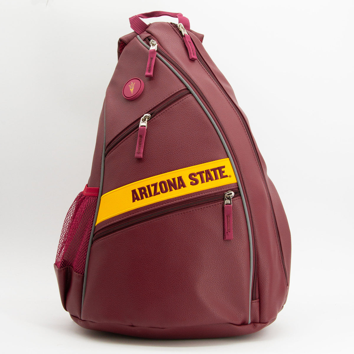 Arizona State Sun Devils PU leather backpack by Team Golf, view 1
