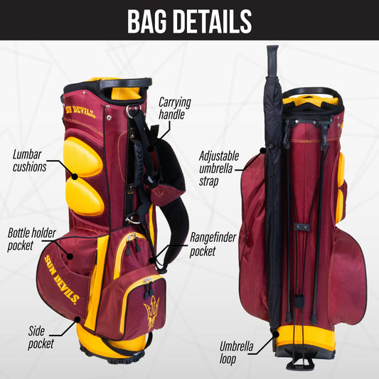 Arizona State Sun Devils Fairway Stand Bag - Image 2 - Club Rehab
