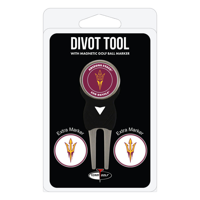 Arizona State Sun Devils divot repair tool and three ball markers