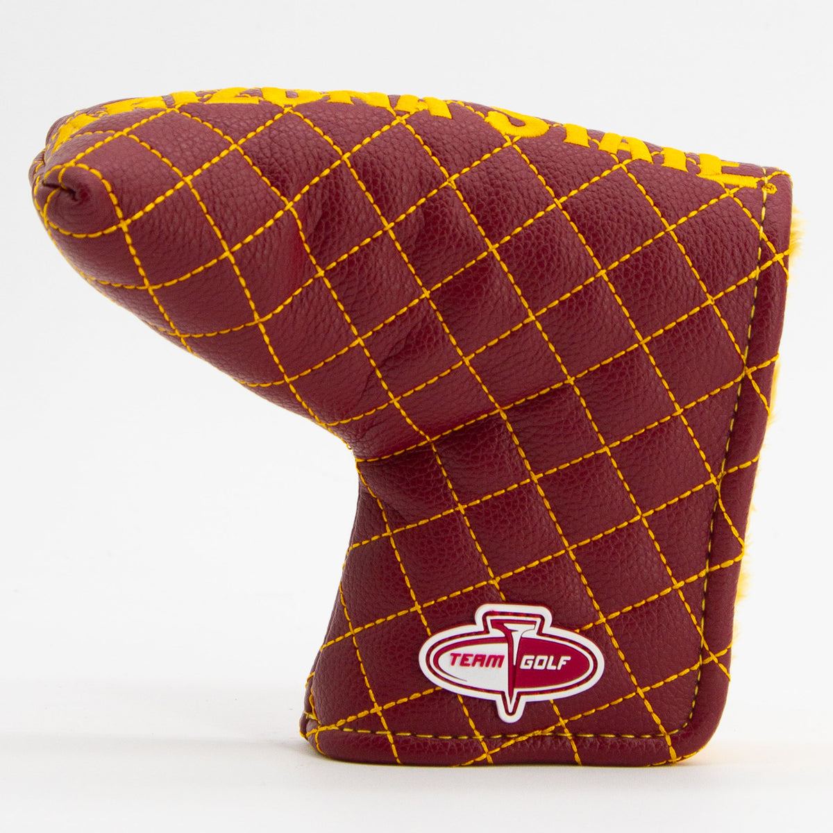 Arizona State Sun Devils Solid Quilted Blade Putter Cover, back view