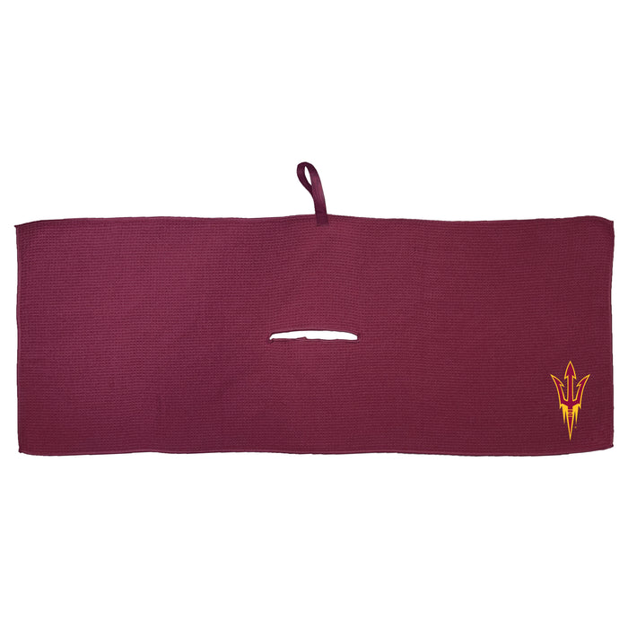Arizona State Sun Devils 16 x 40 microfiber golf towel with team logo