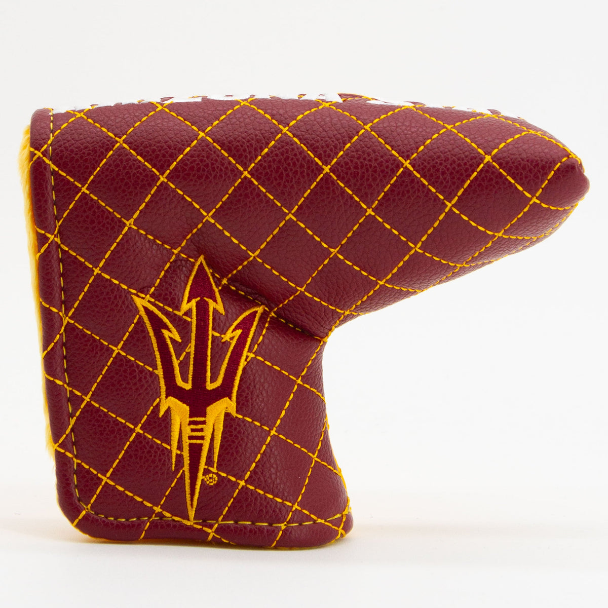 Arizona State Sun Devils Split Quilted Blade Putter Cover, front view