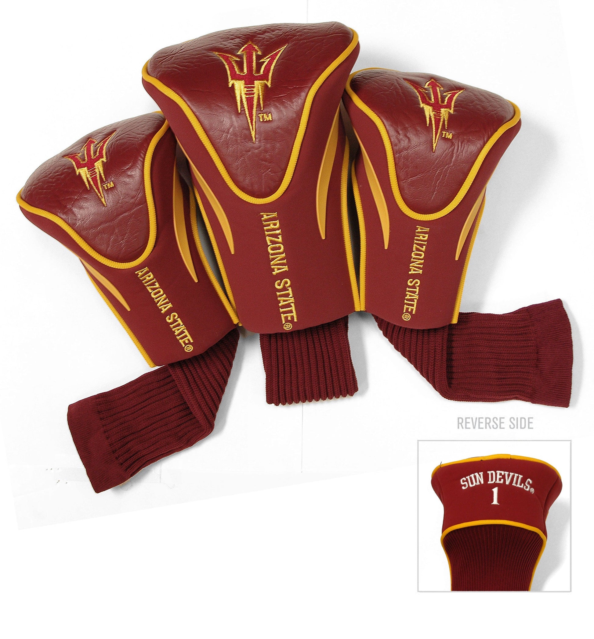 Arizona State Sun Devils 3 Pack Contour Sock Headcovers - Club Rehab