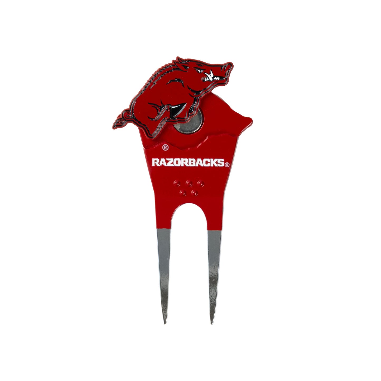 Arkansas Razorbacks Custom Shaped Divot Tool - Image 3 - Club Rehab