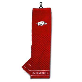 Arkansas Razorbacks embroidered golf towel